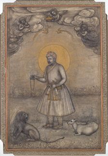 Portrait of the Aged Akbar, c. 1640-1650. Creator: Govardhan (Indian, active c.1596-1645), attributed to