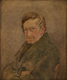 Portrait of the Animal Painter C.D. Gebauer, 1829. Creator: Christen Købke