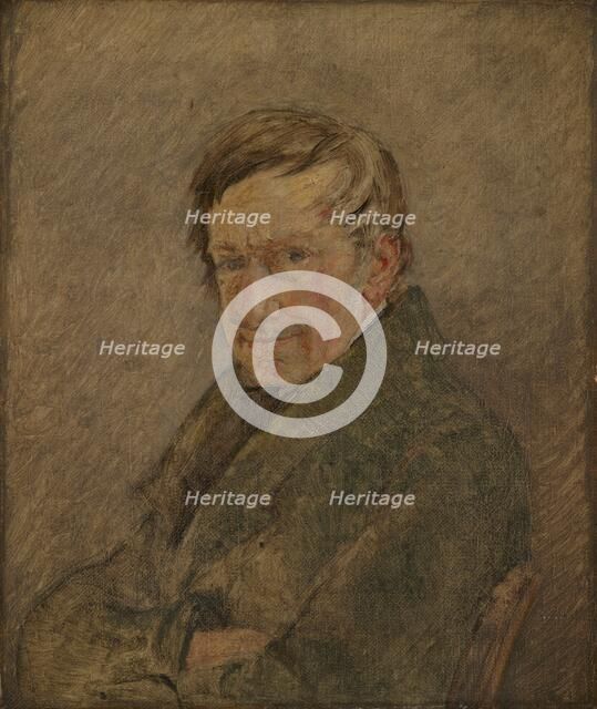 Portrait of the Animal Painter C.D. Gebauer, 1829. Creator: Christen Købke.