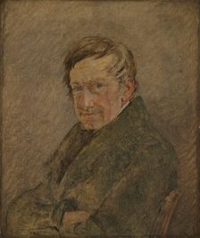 Portrait of the Animal Painter C.D. Gebauer, 1829. Creator: Christen Købke