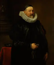 Portrait of the Antwerp city almoner Adriaen Stevens, aged 68, 1629. Creator: Anthony van Dyck