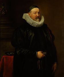 Portrait of the Antwerp city almoner Adriaen Stevens, aged 68, 1629. Creator: Anthony van Dyck