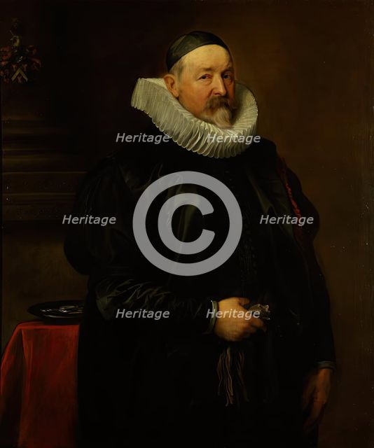 Portrait of the Antwerp city almoner Adriaen Stevens, aged 68, 1629. Creator: Anthony van Dyck.