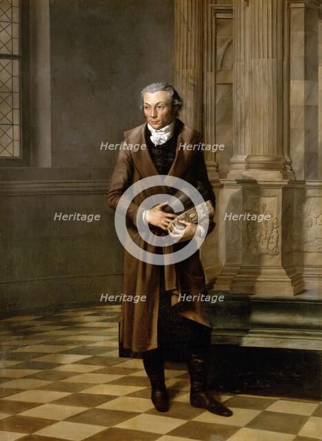 Portrait of the archaeologist Alexandre Lenoir (1761-1839). Artist: Delafontaine, Pierre-Maximilien (1774-1860)