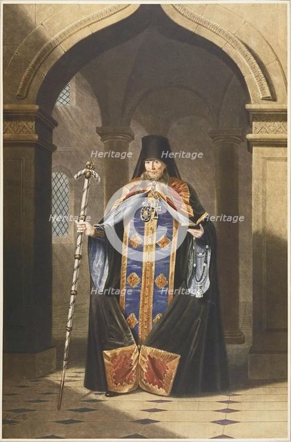 Portrait of the Archimandrite Photius of Russia (1792–1838), 1820s. Artist: Anonymous  
