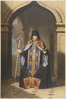 Portrait of the Archimandrite Photius of Russia (1792–1838), 1820s. Artist: Anonymous