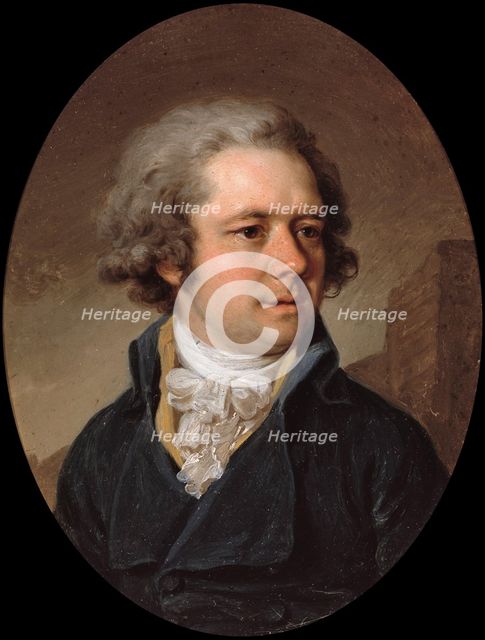 Portrait of the architect Adam Menelaws (1753-1831), Early 1790s. Artist: Borovikovsky, Vladimir Lukich (1757-1825)