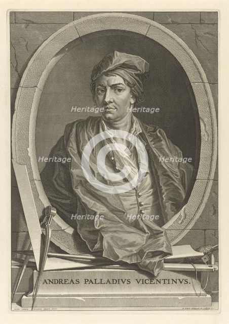 Portrait of the architect Andrea Palladio (1508-1580) After Paolo Veronese, 1716.