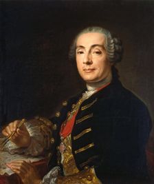 Portrait of the Architect Bartolomeo Francesco Rastrelli (1700-1771), 1760. Creator: Lucas Conrad Pfandzelt