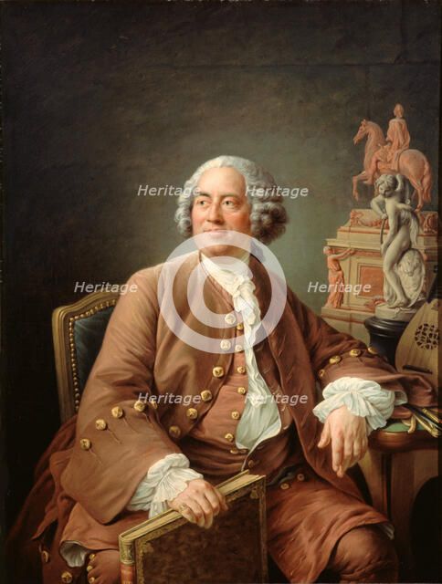 Portrait of the Architect Edmé Bouchardon (1698-1762). Creator: Drouais, François-Hubert (1727-1775).