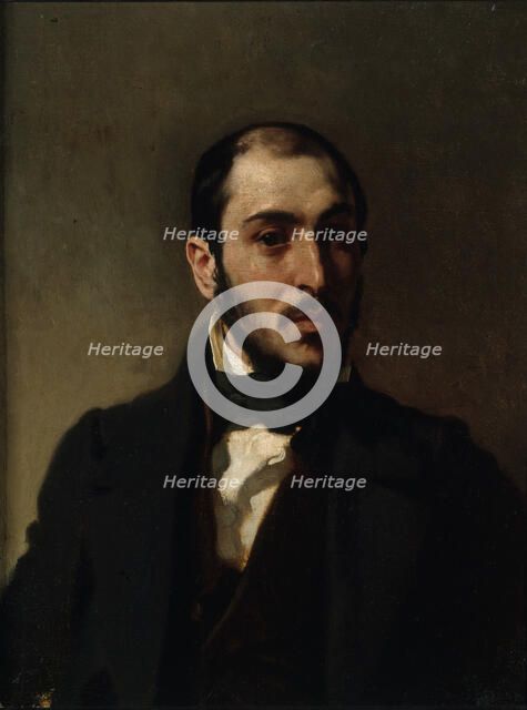 Portrait of the Architect Eugène Laval (1818-1896), ca 1860. Creator: Delacroix, Eugène (1798-1863).