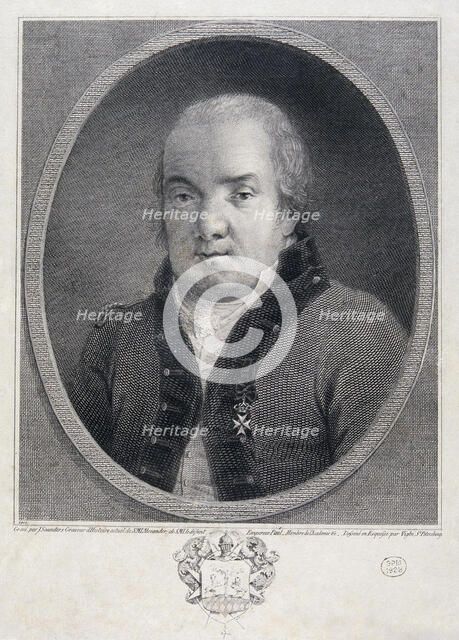 Portrait of the architect Giacomo Quarenghi (1744-1817).