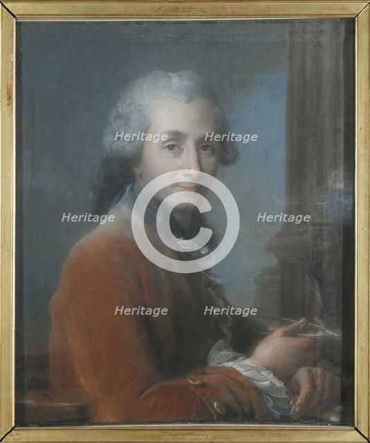 Portrait of the architect Jacques Gondouin de Folleville (1737-1818) , c. 1780. Creator: Valade, Jean (1710-1787).