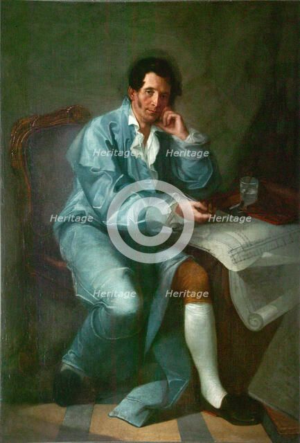 Portrait of the architect Jean-Baptiste Vallin de la Mothe (1729-1800). Artist: Anonymous  