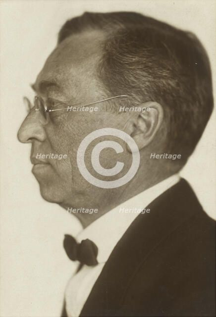 Portrait of the artist Wassily Kandinsky (1866-1944), 1925. Creator: Erfurth, Hugo (1874-1948).