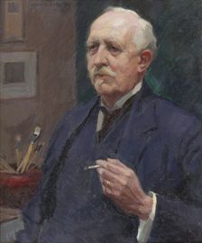 Portrait of the Artist Woldemar Toppelius, 1922. Creator: Vilho Sjöström