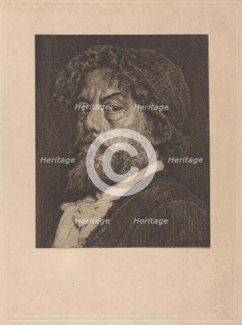 Portrait of the artist, about 1895. Creator: Marcellin-Gilbert Desboutin.