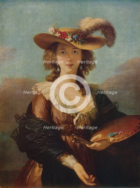 'Portrait of the Artist', after 1782, (c1915). Artist: Madame Vigee Lebrun.
