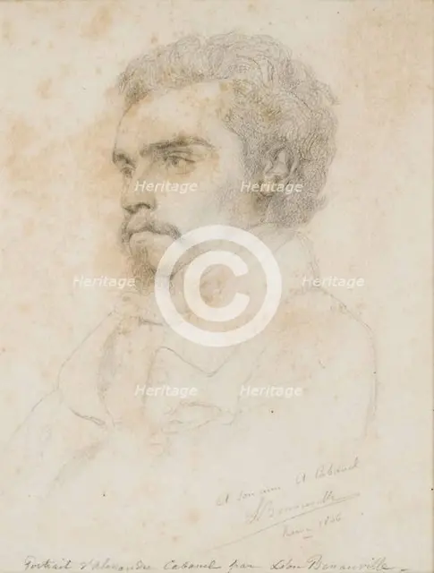 Portrait of the artist Alexandre Cabanel (1823-1889), 1846. Creator: Benouville, François-Léon (1821-1859).