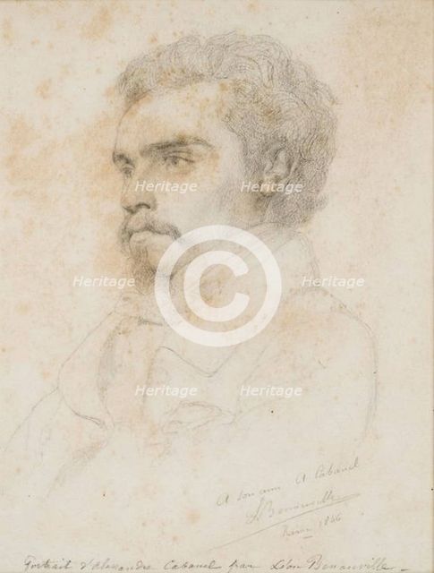 Portrait of the artist Alexandre Cabanel (1823-1889), 1846. Creator: Benouville, François-Léon (1821-1859).
