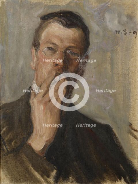 Portrait of the Artist Ali Munsterhjelm, 1907. Creator: Vilho Sjöström.