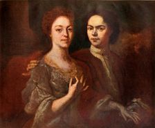 Portrait of the Artist and His Wife 1729, (1939). Creator: Andrey Matveyev