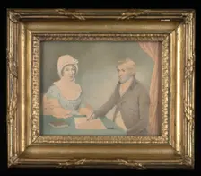Portrait of the Artist and His Wife, ca. 1800-1812. Creator: William Leslie