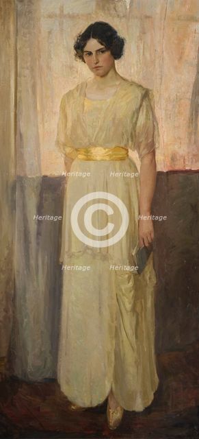 Portrait of the artist Astrid Setterwall Ångström (1895-1982), 1914. Creator: Gerda Roosval-Kallstenius.