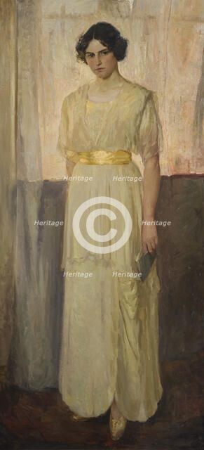 Portrait of the artist Astrid Setterwall Ångström (1895-1982), 1914. Creator: Gerda Roosval-Kallstenius.