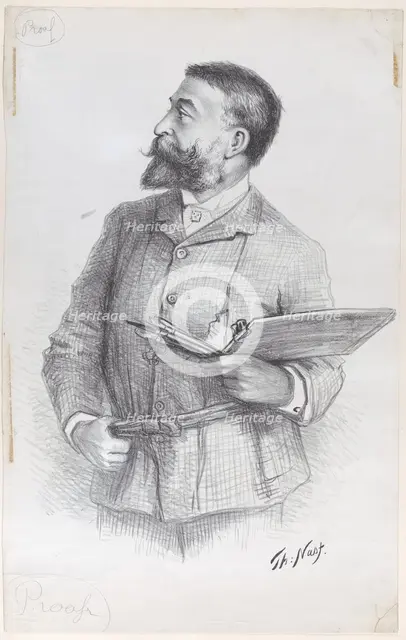 Portrait of the Artist, ca. 1884., ca. 1884. Creator: Thomas Nast.