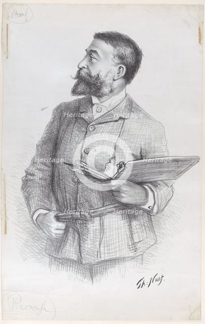 Portrait of the Artist, ca. 1884., ca. 1884. Creator: Thomas Nast.