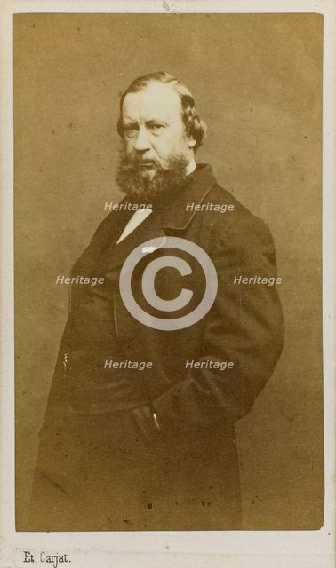 Portrait of the artist Constant Troyon (1810-1865), Early 1860s. Creator: Carjat, Étienne (1828-1906).