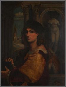 Portrait of the artist, copy after self-portrait of Domenico Capriolo. Creator: Unknown