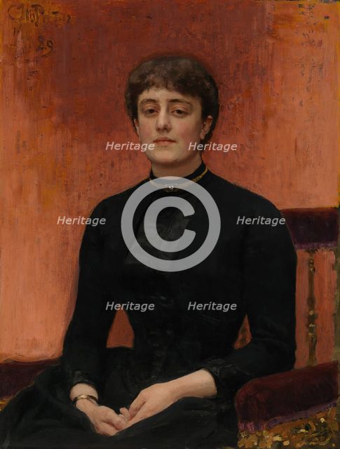 Portrait of the Artist Elizaveta Zvantseva, 1889. Creator: Il'ya Repin.