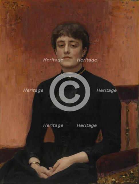 Portrait of the Artist Elizaveta Zvantseva, 1889. Creator: Il'ya Repin.