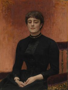 Portrait of the Artist Elizaveta Zvantseva, 1889. Creator: Il'ya Repin