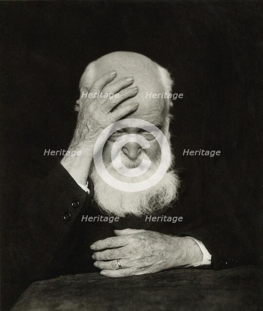 Portrait of the artist Hans Thoma (1839-1924), 1920. Creator: Erfurth, Hugo (1874-1948).