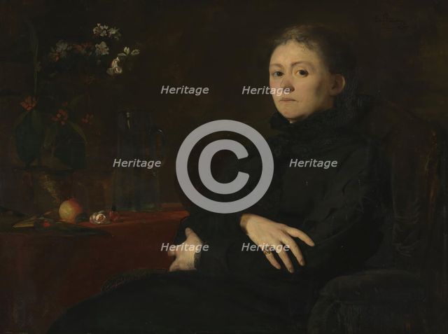 Portrait of the Artist Harriet Backer, 1878. Creator: Eilif Peterssen.