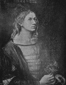 Portrait of the artist holding a thistle 1493, (1906). Artist: Albrecht Durer