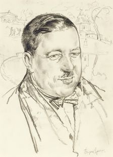 Portrait of the artist Ilya Mashkov. Artist: Grigoriev, Boris Dmitryevich (1886-1939)