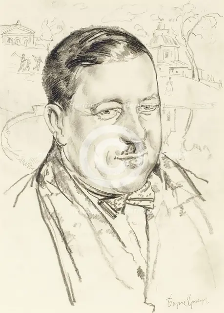 Portrait of the artist Ilya Mashkov. Artist: Grigoriev, Boris Dmitryevich (1886-1939)
