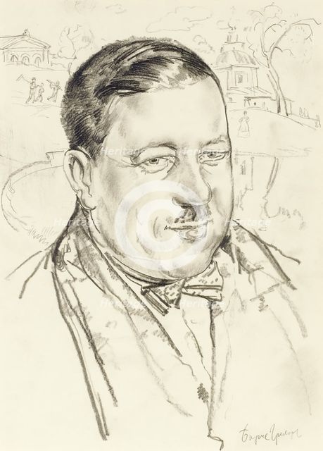 Portrait of the artist Ilya Mashkov. Artist: Grigoriev, Boris Dmitryevich (1886-1939)