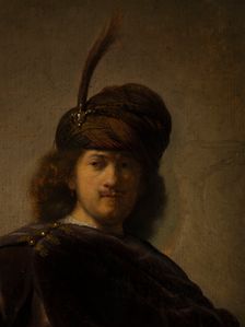 Portrait of the artist in oriental costume, c1631. Creator: Rembrandt Harmensz van Rijn