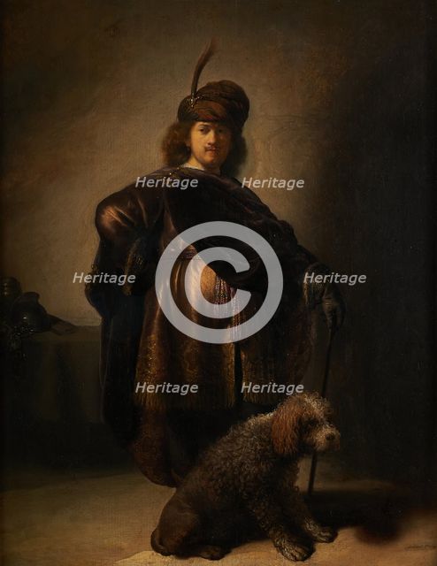 Portrait of the artist in oriental costume, c1631. Creator: Rembrandt Harmensz van Rijn.