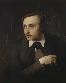 Portrait of the Artist Ivan Sokolov, 1849. Creator: Yakov Kapkov