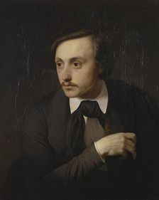 Portrait of the Artist Ivan Sokolov, 1849. Creator: Yakov Kapkov