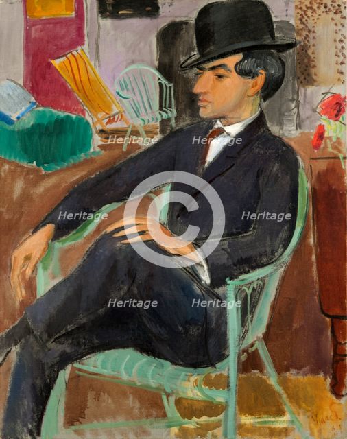 Portrait of the artist Jules Pascin (1885-1930), 1921. Creator: Grünewald, Isaac (1889-1946).