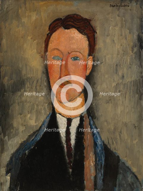 Portrait of the Artist Léopold Survage, 1918. Creator: Amadeo Modigliani.