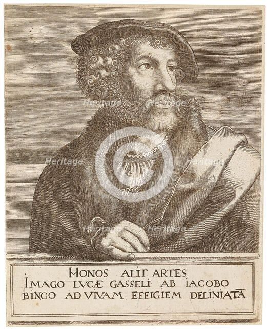 Portrait of the Artist Lucas Gassel . Creator: Binck, Jakob (1490/1504-1569).