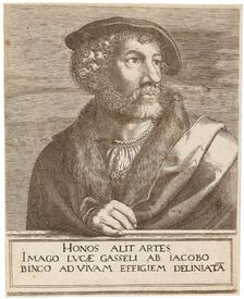Portrait of the Artist Lucas Gassel . Creator: Binck, Jakob (1490/1504-1569)